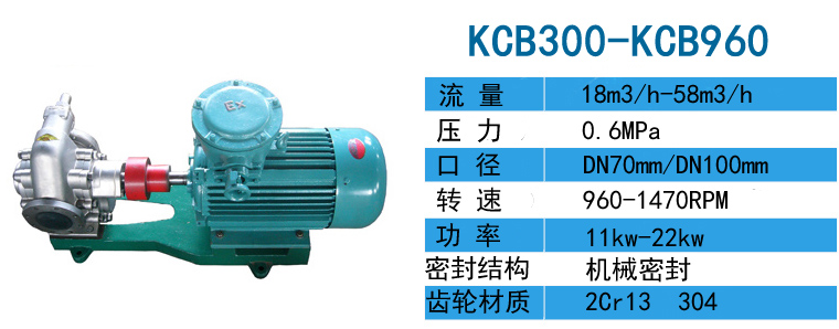 KCB-960不銹鋼齒輪泵 KCB-960不銹鋼齒輪泵